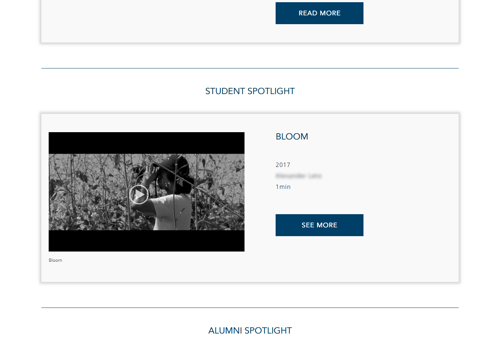 Cinema Education Website Design and Development