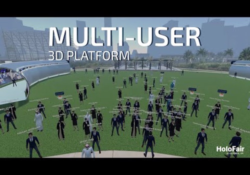 Realistic 3D Virtual Events Platform | HoloFair