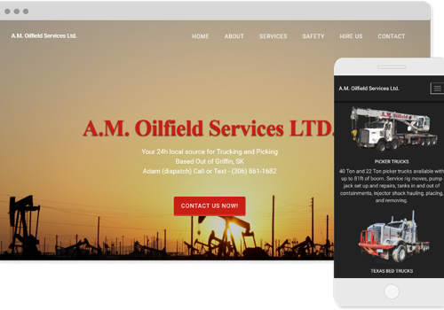 Am Oilfield Services Website