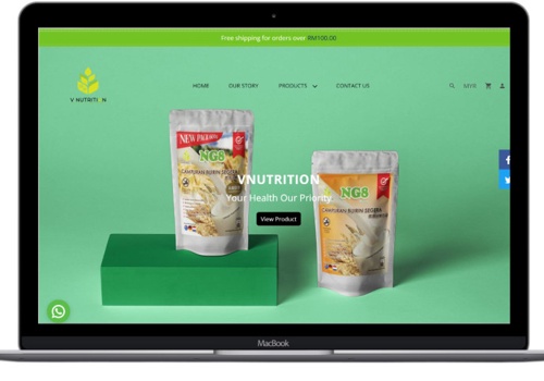 Web Design for Vnutrition