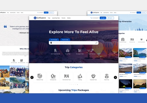 Tour & Travel website development