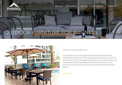 Parasol Garden furniture