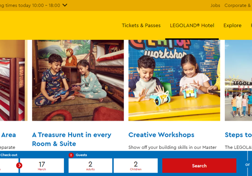 Lego Land Dubai - WEBSITE DEVELOPMENT
