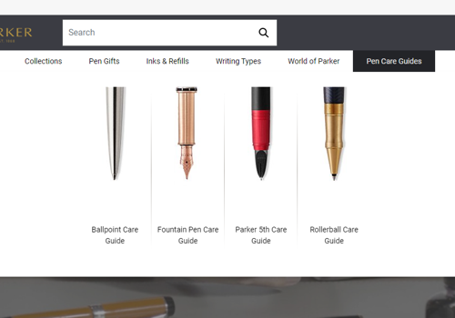 Parker UK - WEBSITE DEVELOPMENT