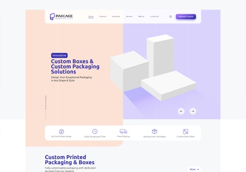 Custom Packaging Solutions Website