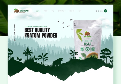 Premium Organic Kratom E-commerce Website