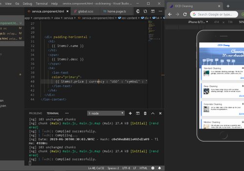 Cleaning Service App - Development