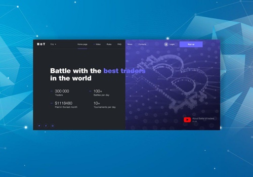 Battle of Traders Landing Page