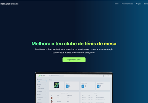 HelloTableTennis / WEB Portal