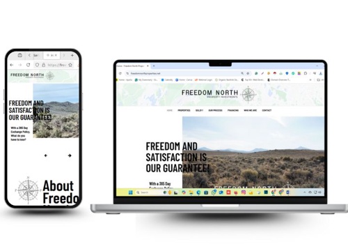 Respondsive Website Design for Freedom North Prope
