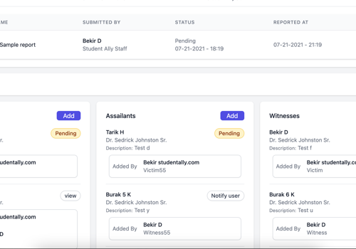 Student Ally Backoffice