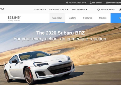 Vehicle Shopping Pages