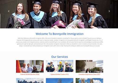 Bonnyville Immigration Web Development