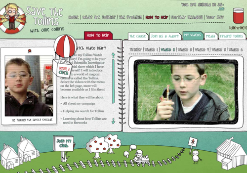 Save the Tollins for Harper Collins - MICROSITE & VIRAL VIDEO SERIES