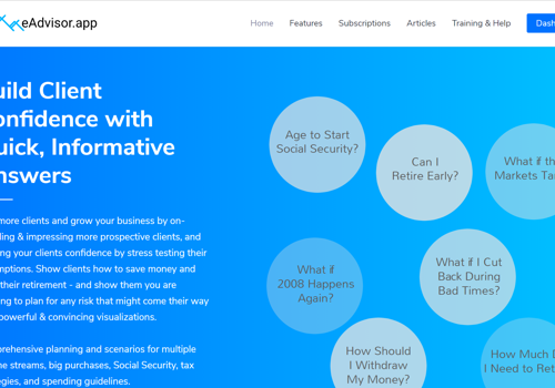 eAdvisor Dashboard App
