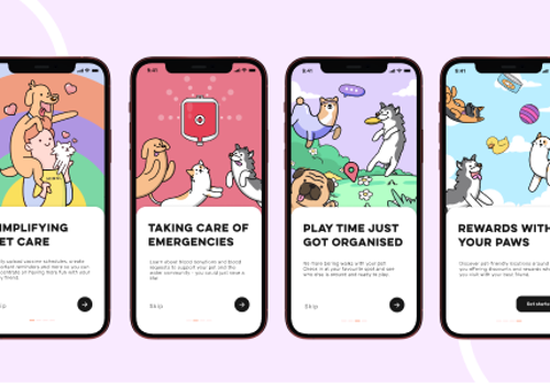 A mobile app designed to create a pet community