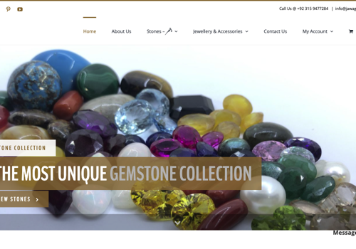 E-Com Website Design & Development for Jawa Gems