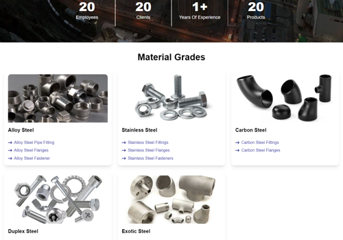 Website Development Services for Hari Om Steel