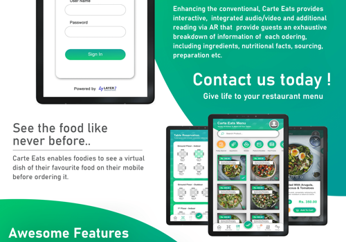 Carte Eats Augmented Reality Menu Ordering Solutions