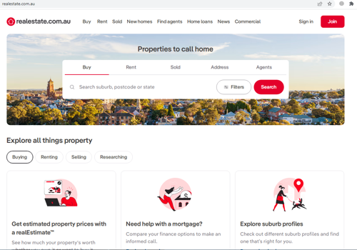 Real estate web and app for consumer market