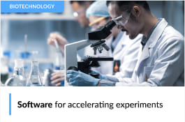 Software for accelerating biotech experiments