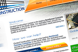 Website for industry construction company