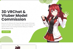 VTuber and Graphics Agency Website Development